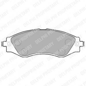 Комплект тормозных колодок, дисковый тормоз DELPHI LP1816