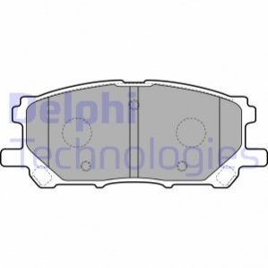 Комплект тормозных колодок, дисковый тормоз DELPHI LP1823 (фото 1)