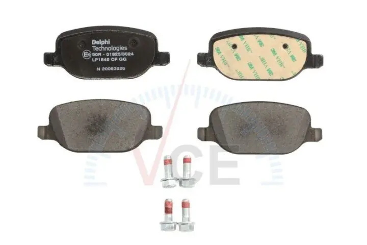 Комплект тормозных колодок, дисковый тормоз DELPHI LP1845 (фото 1)