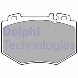 Комплект тормозных колодок, дисковый тормоз DELPHI LP1851 (фото 1)