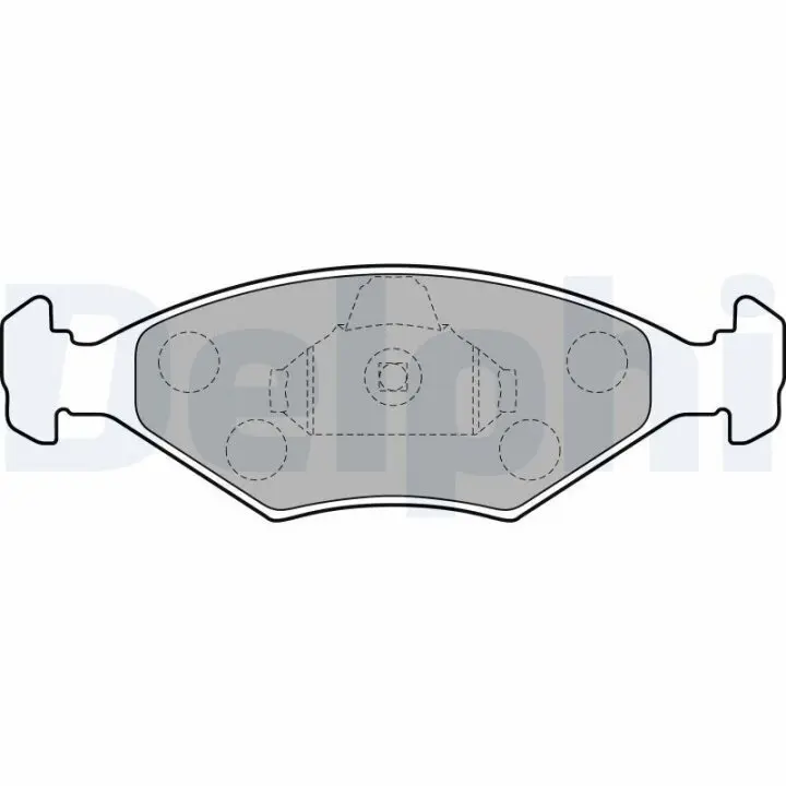 Гальмівні колодки DELPHI LP1854 (фото 1)