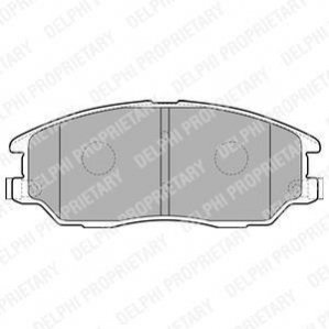Комплект тормозных колодок, дисковый тормоз DELPHI LP1857 (фото 1)