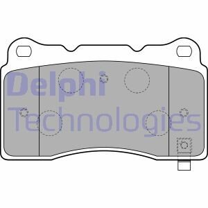 Комплект тормозных колодок, дисковый тормоз DELPHI LP1858