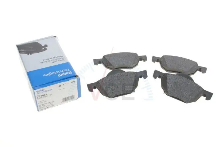 Комплект гальмівних колодок, дисковий гальмо DELPHI LP1862 (фото 1)