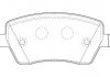 Комплект тормозных колодок, дисковый тормоз DELPHI LP1865 (фото 4)