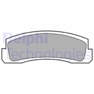 Комплект тормозных колодок, дисковый тормоз DELPHI LP189