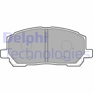 Комплект тормозных колодок, дисковый тормоз DELPHI LP1908