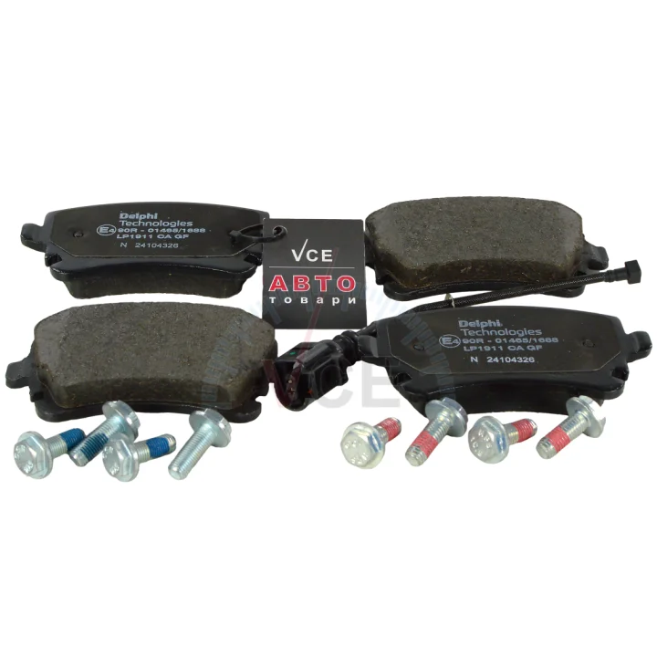 Комплект тормозных колодок, дисковый тормоз DELPHI LP1911 (фото 1)