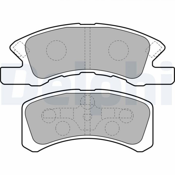 Комплект гальмівних колодок, дискове гальмо DELPHI LP1918 (фото 1)