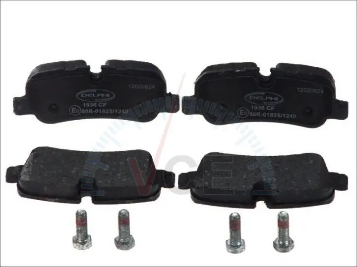 Комплект тормозных колодок, дисковый тормоз DELPHI LP1936 (фото 1)