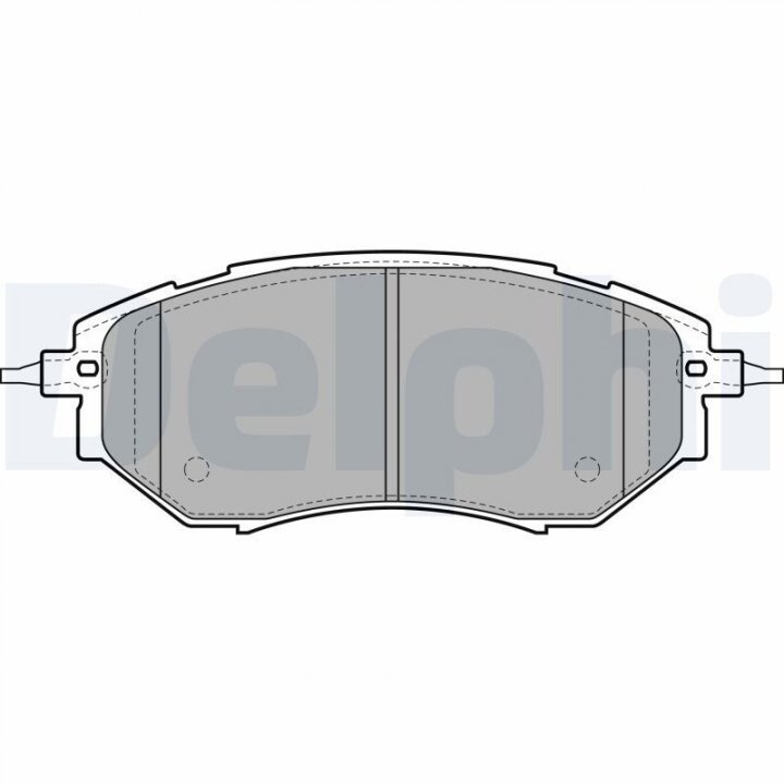 Комплект гальмівних колодок, дискове гальмо DELPHI LP1941 (фото 1)