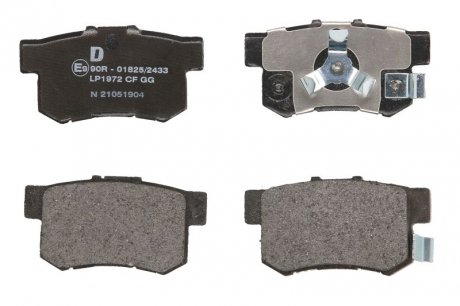 Комплект тормозных колодок, дисковый тормоз DELPHI LP1972 (фото 1)