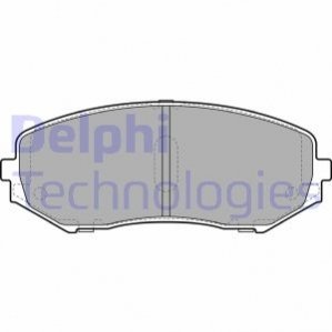 Комплект тормозных колодок, дисковый тормоз DELPHI LP2001