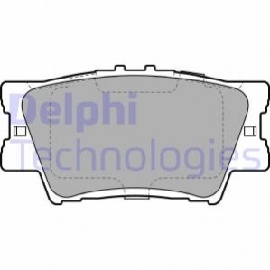 Комплект тормозных колодок, дисковый тормоз DELPHI LP2004 (фото 1)