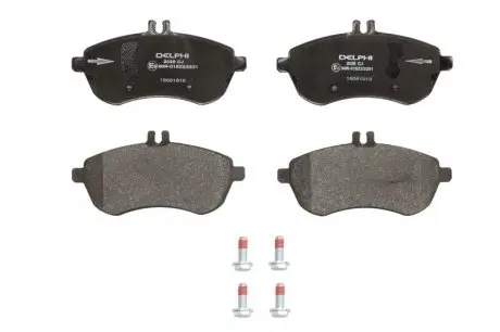 Комплект тормозных колодок, дисковый тормоз DELPHI LP2028