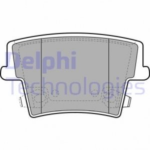 Комплект тормозных колодок, дисковый тормоз DELPHI LP2035