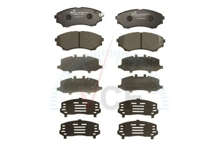 Комплект тормозных колодок, дисковый тормоз DELPHI LP2036 (фото 1)