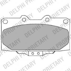 Комплект тормозных колодок, дисковый тормоз DELPHI LP2044 (фото 1)