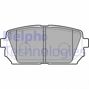 Комплект тормозных колодок, дисковый тормоз DELPHI LP2051 (фото 1)