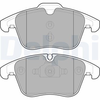 Комплект тормозных колодок, дисковый тормоз DELPHI LP2065