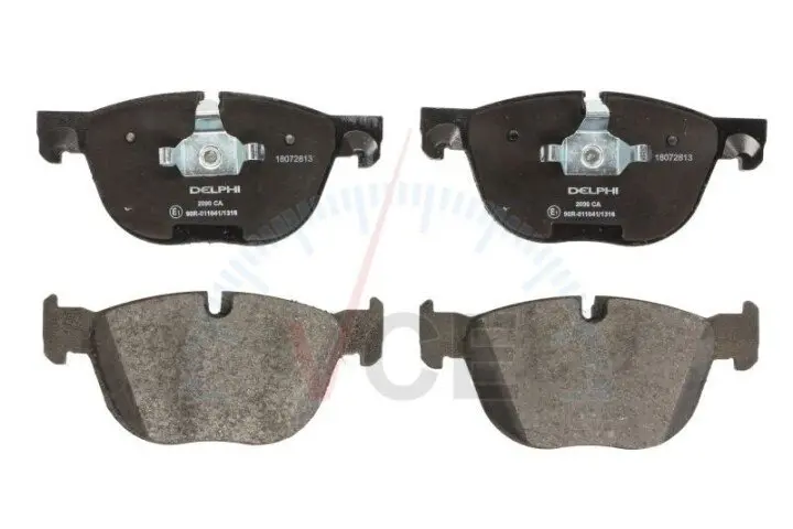 Комплект тормозных колодок, дисковый тормоз DELPHI LP2090 (фото 1)