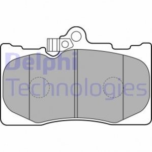 Комплект тормозных колодок, дисковый тормоз DELPHI LP2122 (фото 1)
