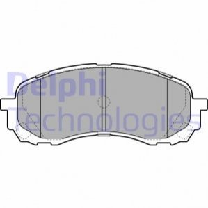 Комплект тормозных колодок, дисковый тормоз DELPHI LP2128