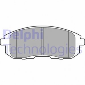 Комплект тормозных колодок, дисковый тормоз DELPHI LP2148