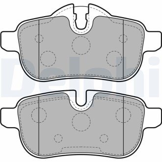Комплект тормозных колодок, дисковый тормоз DELPHI LP2163