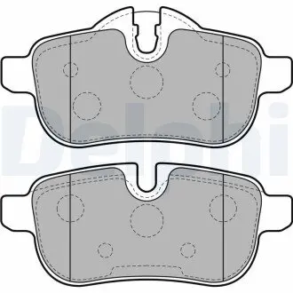 Комплект тормозных колодок, дисковый тормоз DELPHI LP2163
