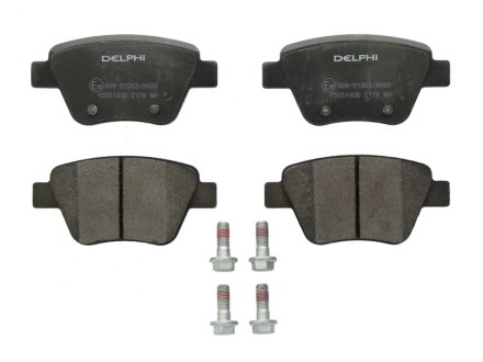 Комплект гальмівних колодок, дискове гальмо DELPHI LP2178 (фото 1)