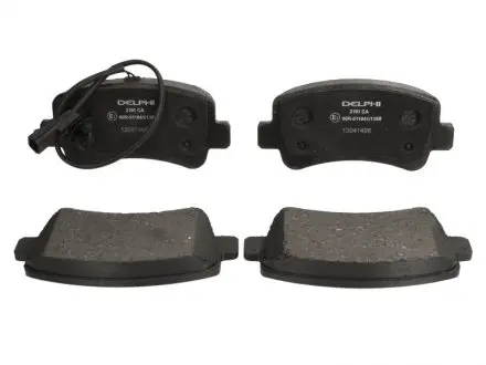 Комплект тормозных колодок, дисковый тормоз DELPHI LP2191