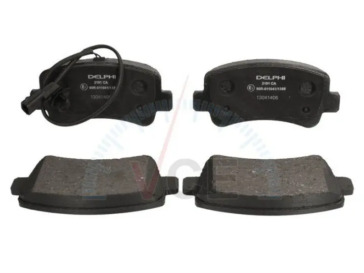 Комплект тормозных колодок, дисковый тормоз DELPHI LP2191 (фото 1)