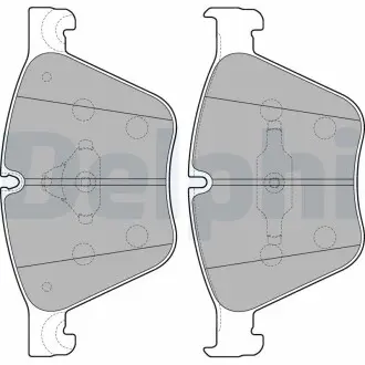 Комплект тормозных колодок, дисковый тормоз DELPHI LP2210
