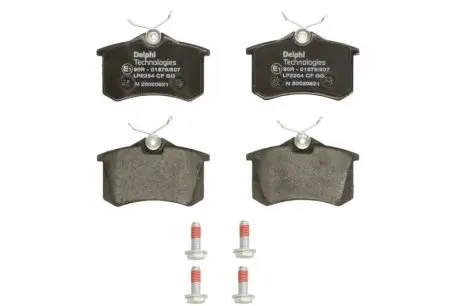 Комплект тормозных колодок, дисковый тормоз DELPHI LP2254