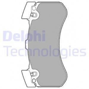 Комплект тормозных колодок, дисковый тормоз DELPHI LP2283