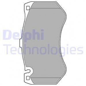 Комплект тормозных колодок, дисковый тормоз DELPHI LP2290