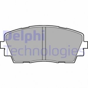 Комплект тормозных колодок, дисковый тормоз DELPHI LP2296