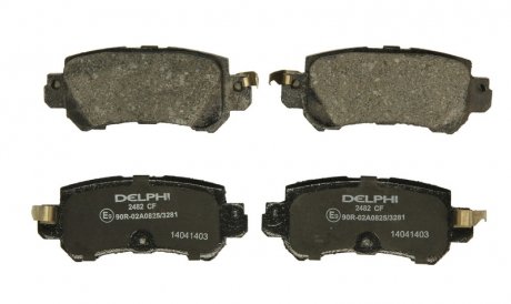 Комплект тормозных колодок, дисковый тормоз DELPHI LP2482
