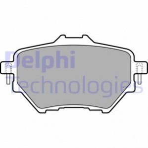 Комплект тормозных колодок, дисковый тормоз DELPHI LP2505
