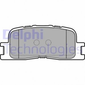 Комплект тормозных колодок, дисковый тормоз DELPHI LP2703 (фото 1)
