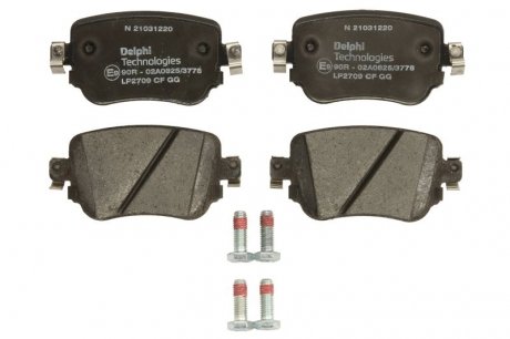 Комплект тормозных колодок, дисковый тормоз DELPHI LP2709 (фото 1)