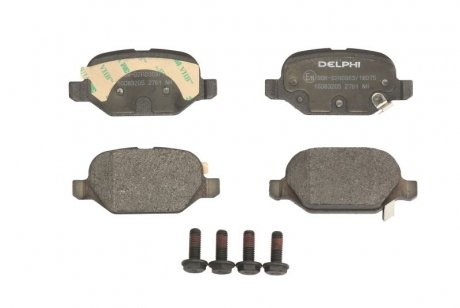 Комплект тормозных колодок, дисковый тормоз DELPHI LP2761 (фото 1)
