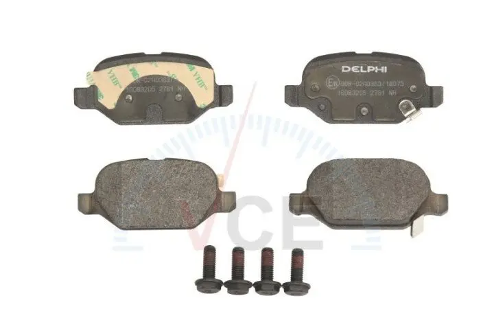 Комплект гальмівних колодок, дискове гальмо DELPHI LP2761 (фото 1)