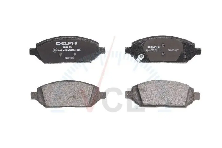 Комплект тормозных колодок, дисковый тормоз DELPHI LP3236 (фото 1)