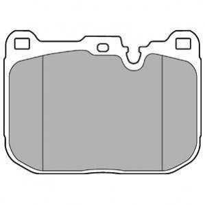 Комплект тормозных колодок, дисковый тормоз DELPHI LP3248 (фото 1)