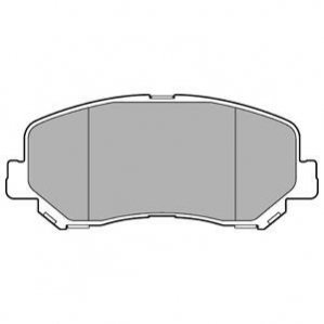 Комплект тормозных колодок, дисковый тормоз DELPHI LP3269