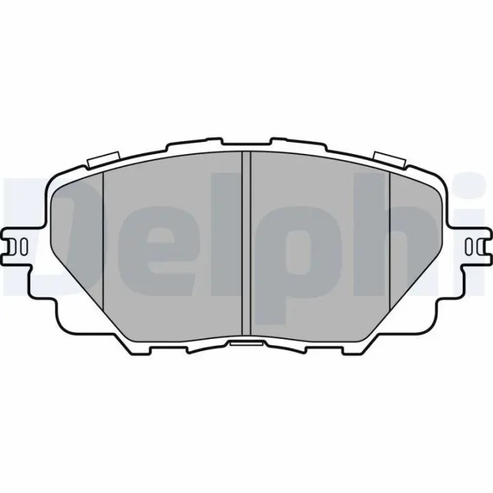 Комплект тормозных колодок, дисковый тормоз DELPHI LP3284 (фото 1)