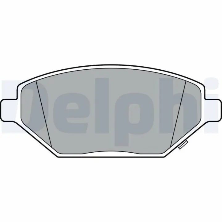 Фото 1 - Тормозные колодки DELPHI LP3301 Тормозные колодки DELPHI LP3301 (фото 1)