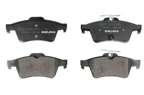 Комплект тормозных колодок, дисковый тормоз DELPHI LP3303